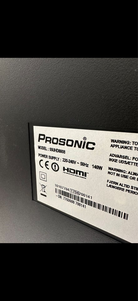 Prosonic, 55UHD8008, 55"