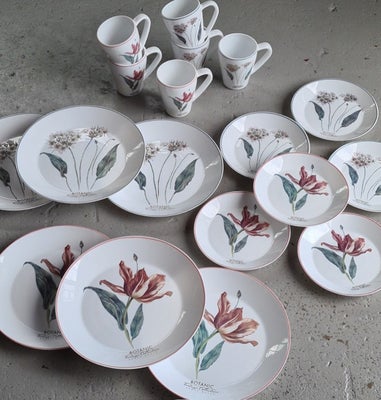 Porcelæn Stel Botanic Vintage