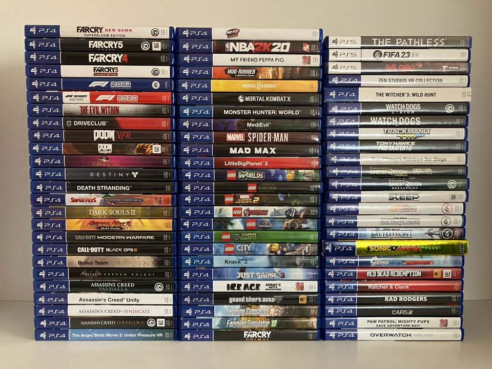 PlayStation 4 og 5 spil sælges, PS4