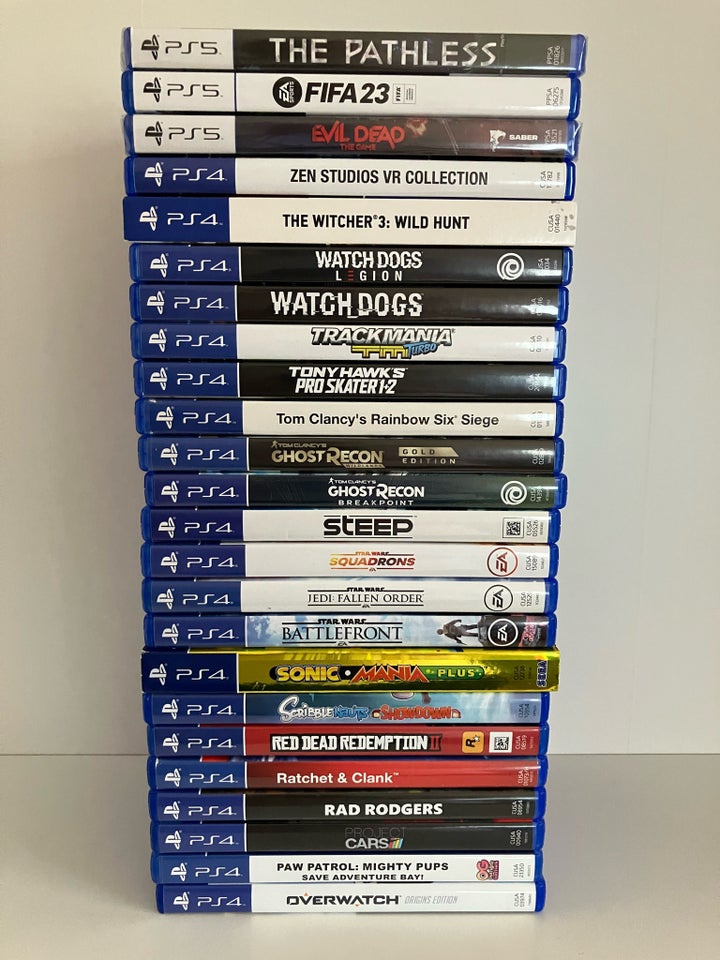 PlayStation 4 og 5 spil sælges, PS4