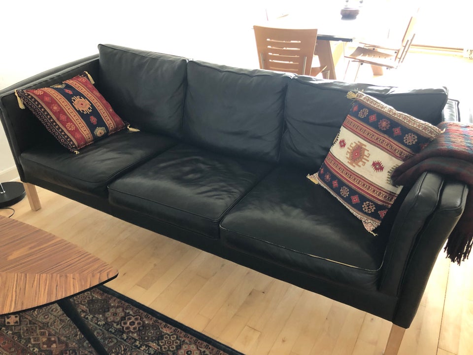 Sofa læder 3 pers