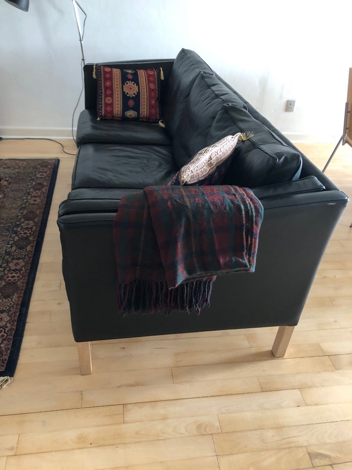 Sofa læder 3 pers