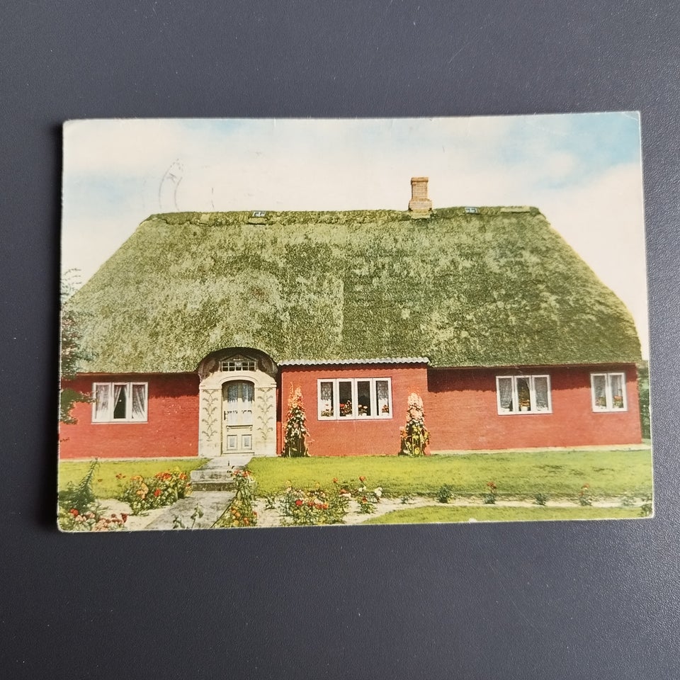 Postkort, Gammelt hus på Rømø. 1967