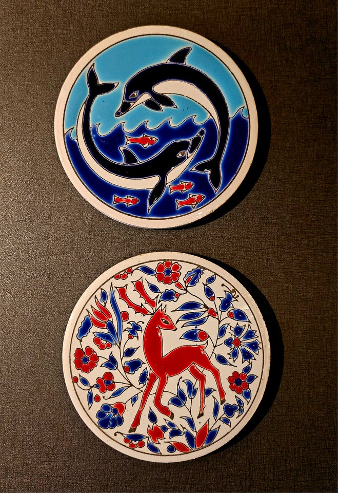 Håndmalede coasters