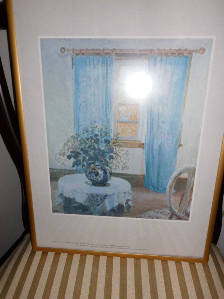 Plakat i glas og ramme Anna Ancher