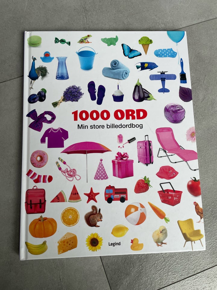 1000 ord min store billedebog, .