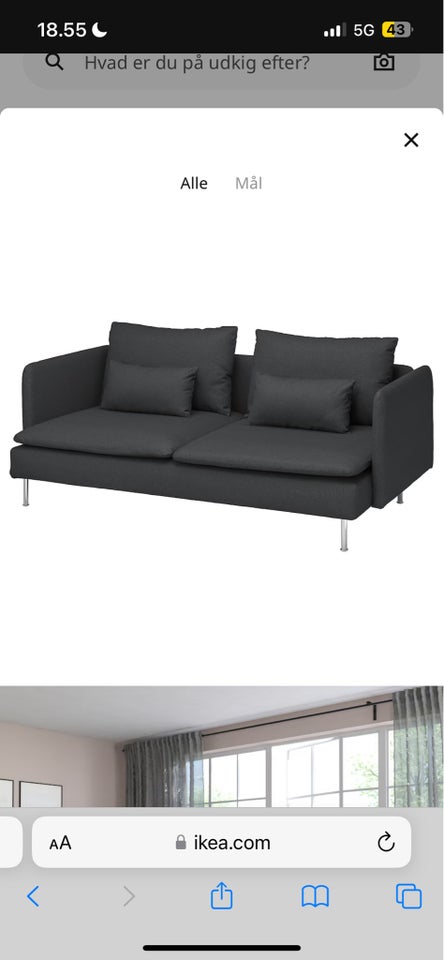 Sofa 3 pers  Ikea Söderhamn