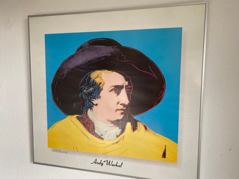 litografi warhol motiv: goethe