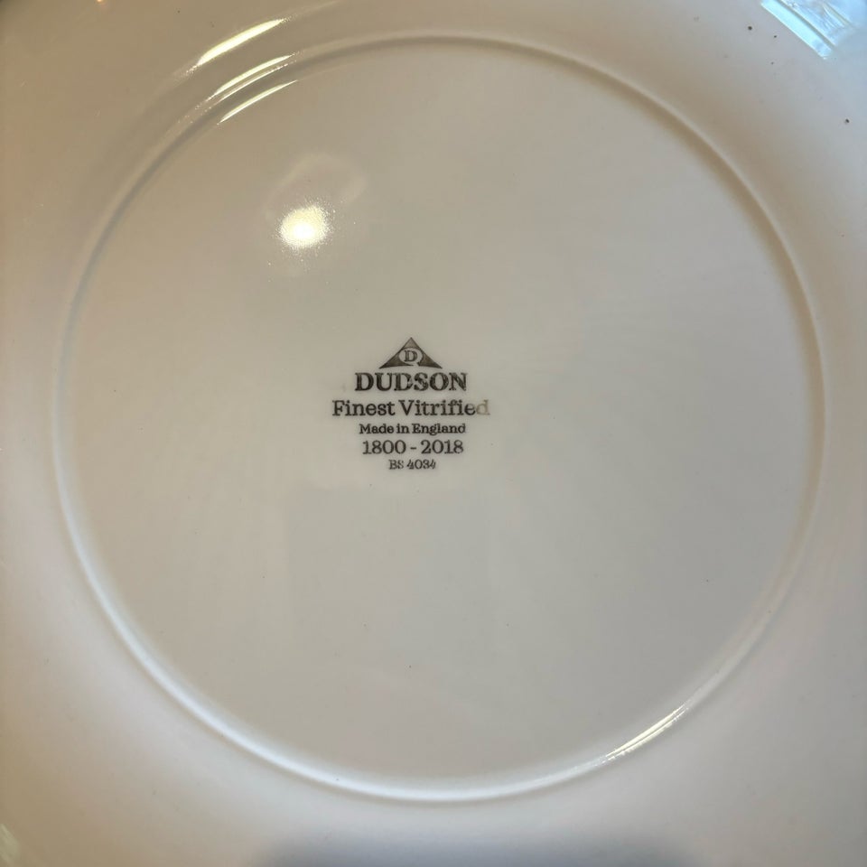 Porcelæn, Tallerken, Dudson -