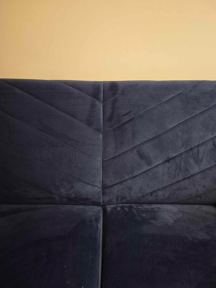 NAVY BLÅ VELOUR SOVESOFA