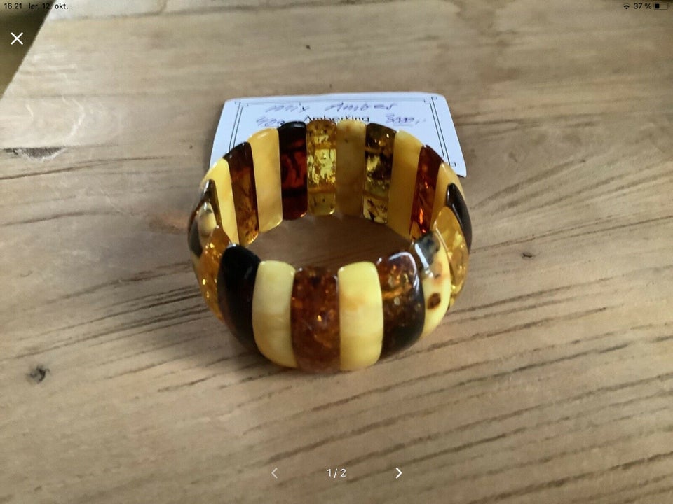 Armbånd, rav, Dansk 40g