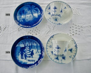 Porcelæn #Juleplatter 1972 og