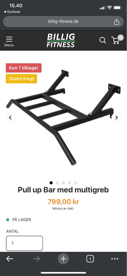 Andet Pullup bar med multi greb