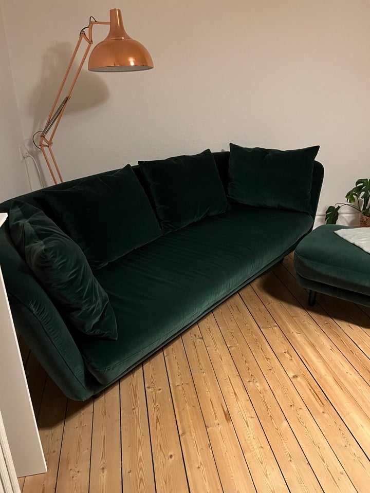 Sofa, velour, 3 pers.