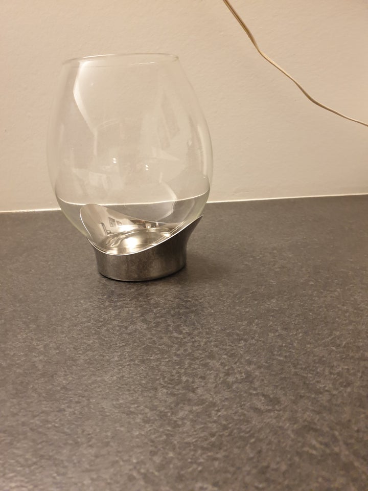 Glas lysestage georg jensen