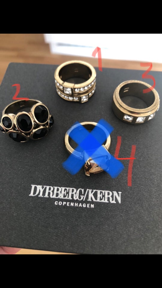 Ring, forgyldt, Dyrberg / Kern