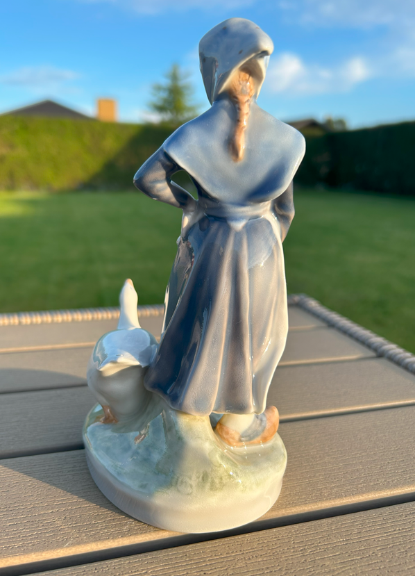 Porcelænsfigur Gåsepigen