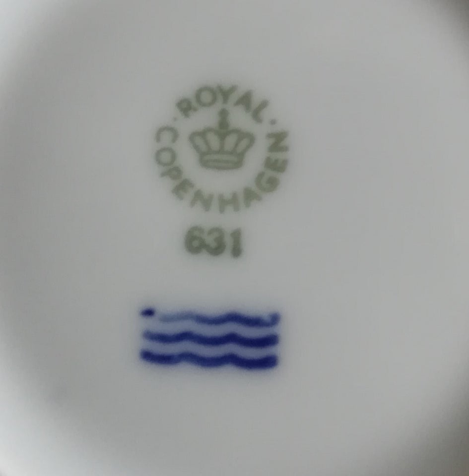 Porcelæn Tallerken 31 cm Blå