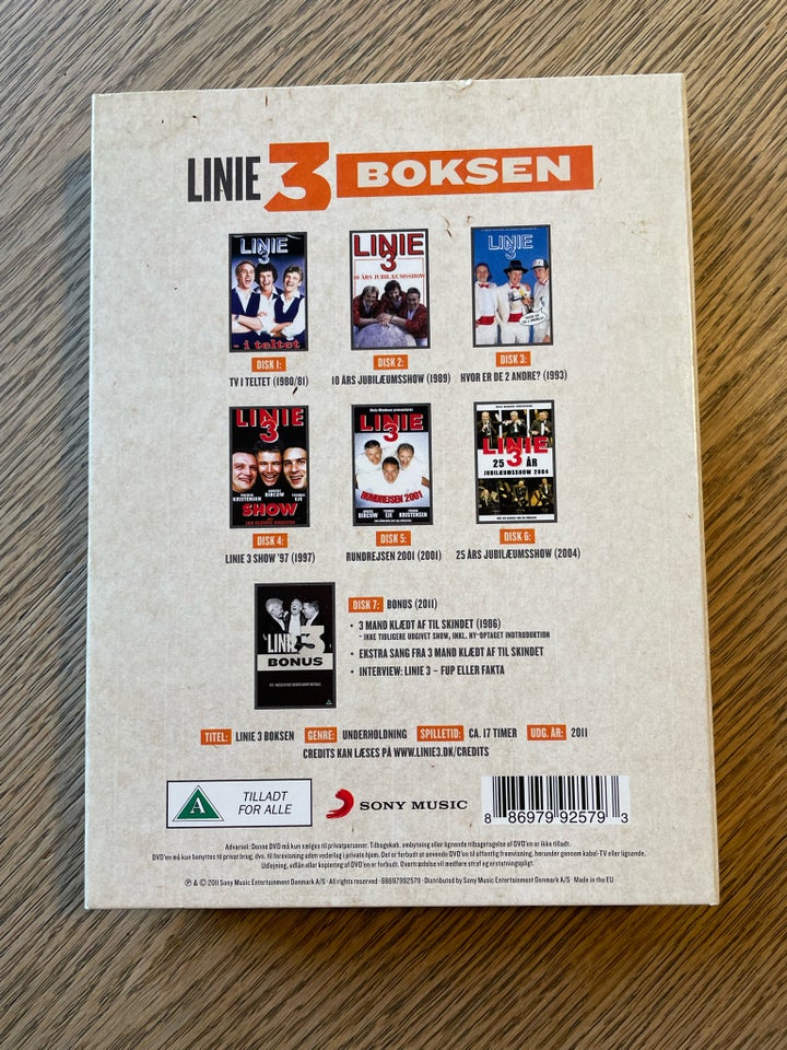 Linie 3 Boksen (7DVD), DVD, komedie