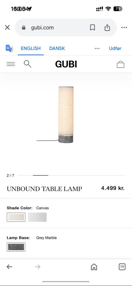 GUBI, Unbound Table Lamp ,