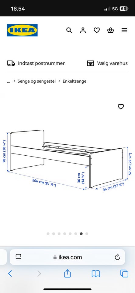 Enkeltseng, Släkt, b: 90 l: 200