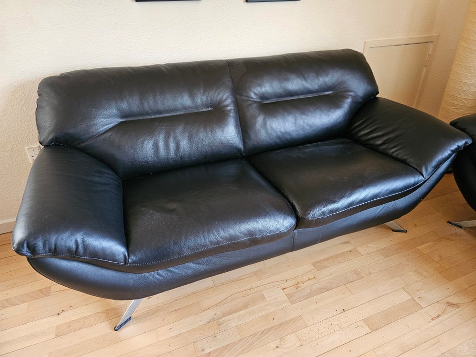 Sofa, læder, 3 pers.