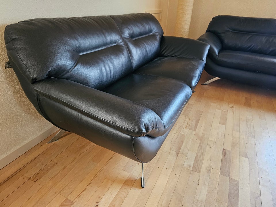 Sofa, læder, 3 pers.