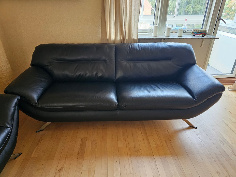 Sofa, læder, 3 pers.