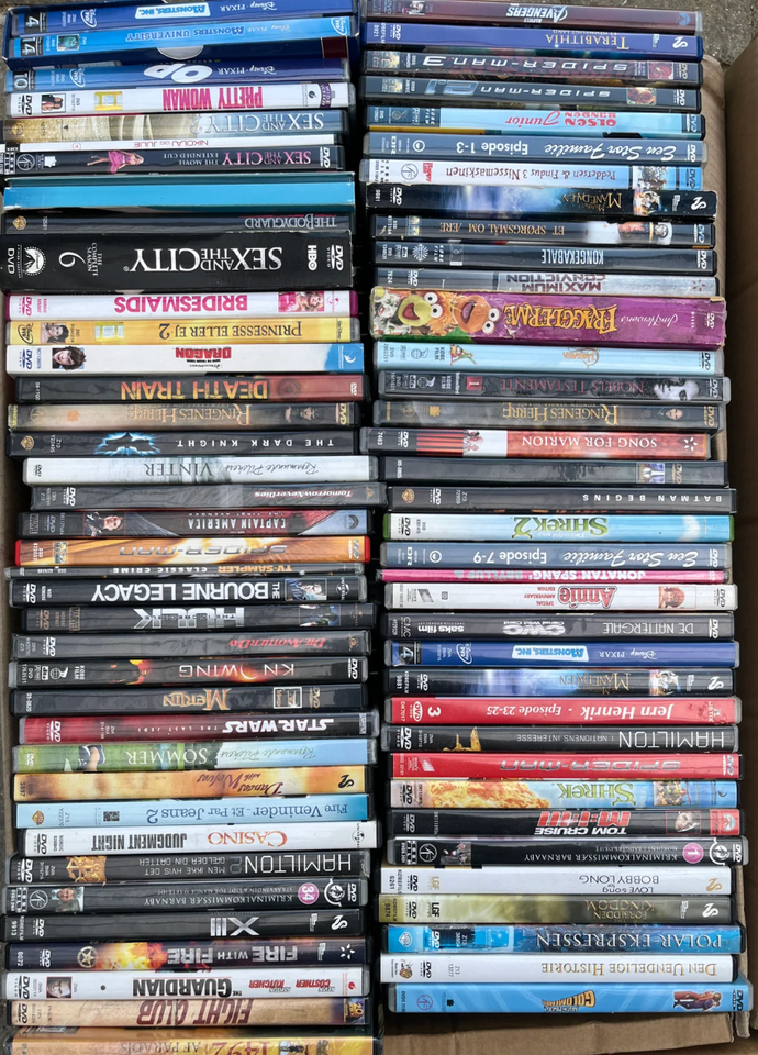 over 500 dvd'er, DVD, action