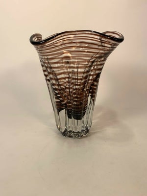 Glas Holmegaard vase unik