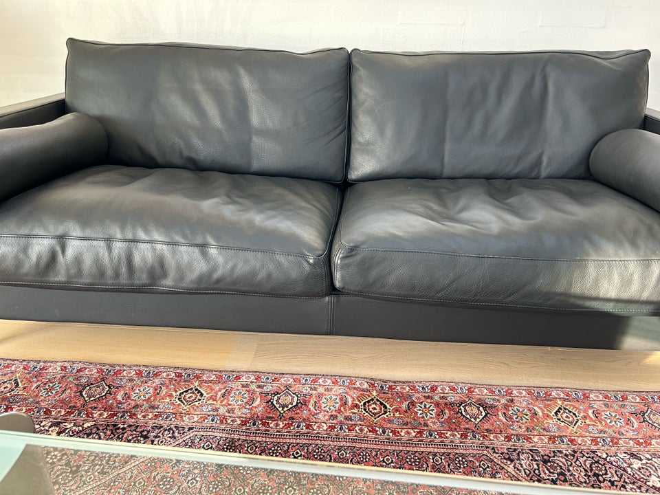 Sofa, læder, 3 pers.