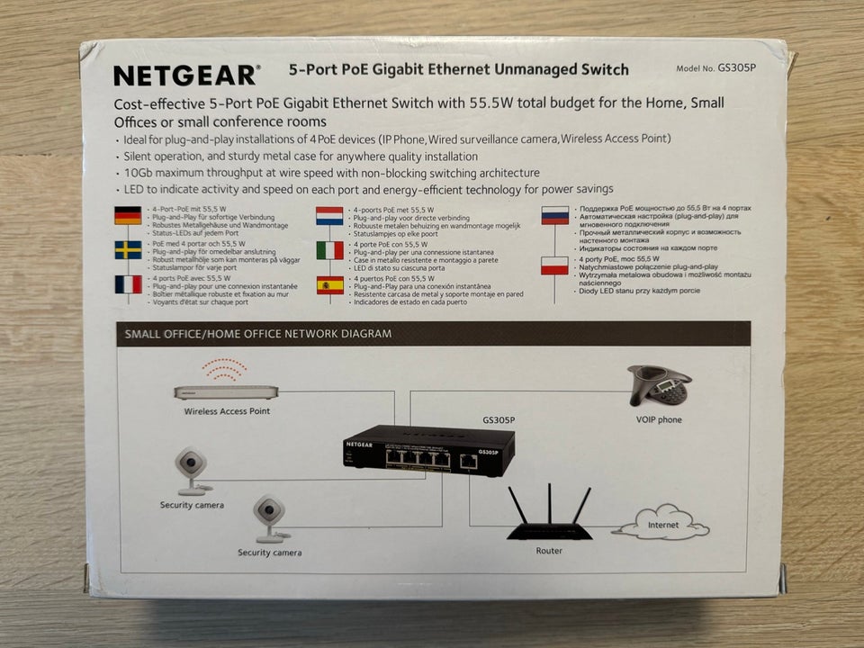 Switch Netgear GS305P-100PES