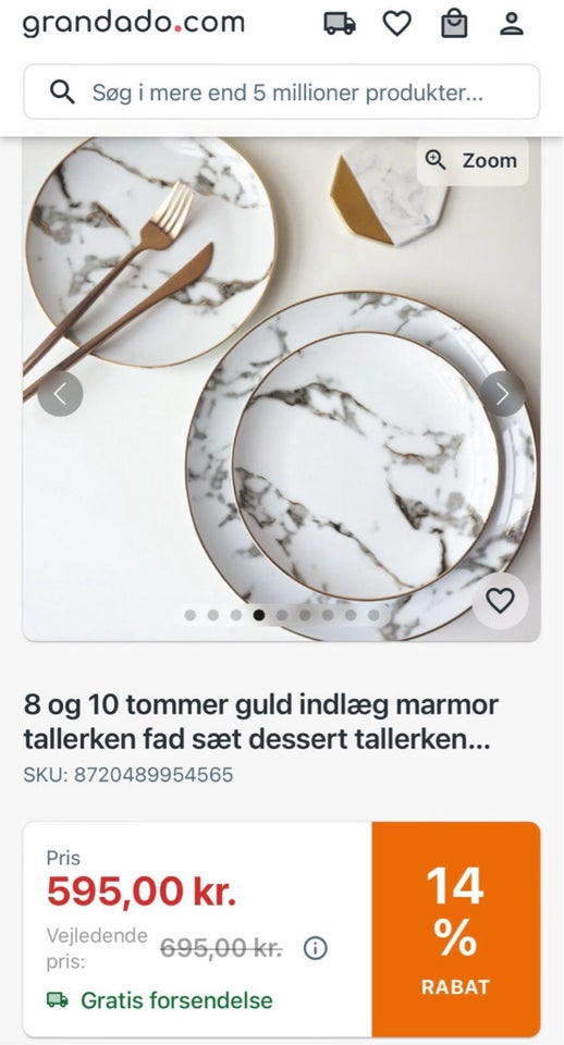 Porcelæn, Tallerkener