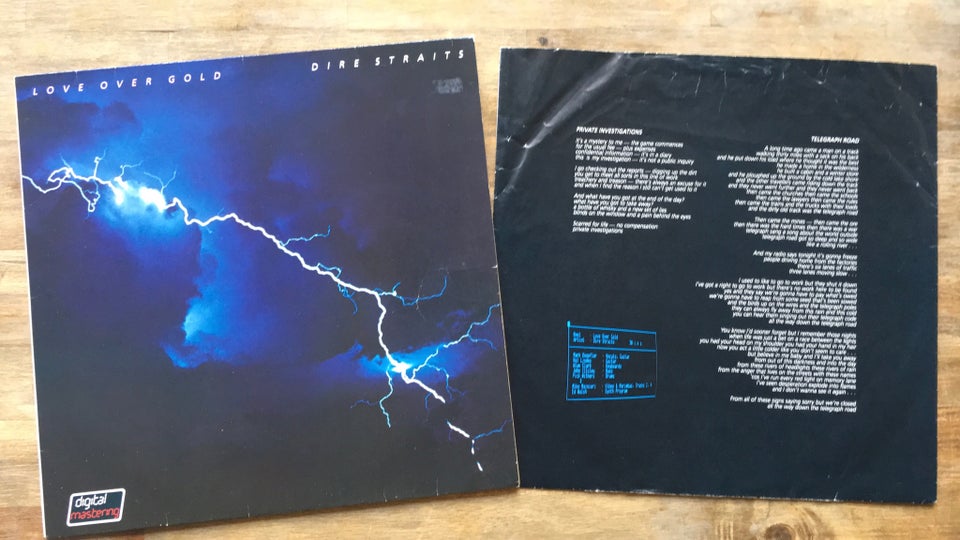 LP, Dire Straits, Love Over Gold