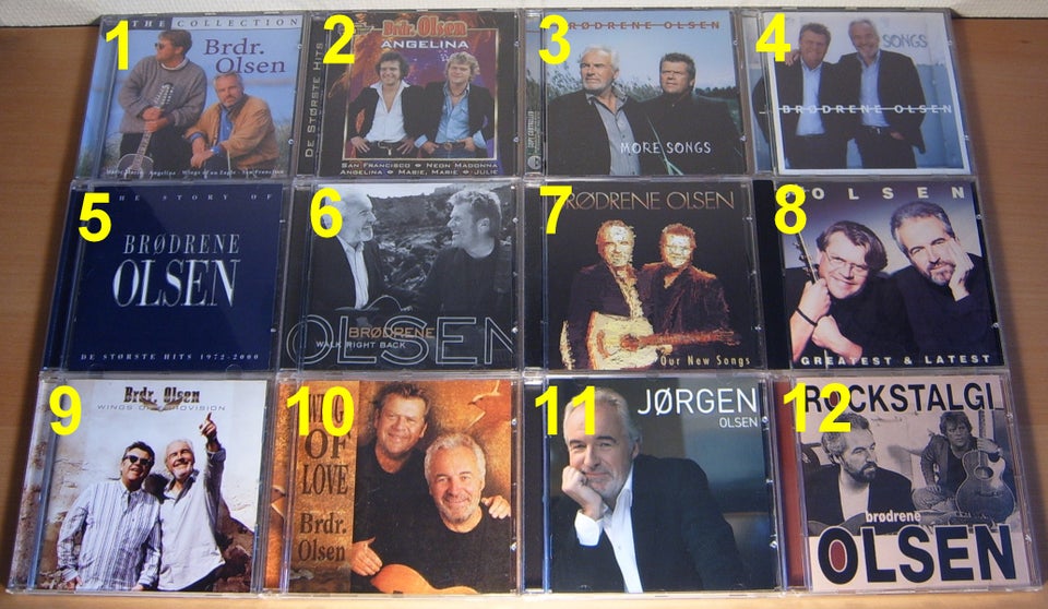 Brødrene Olsen: CD-albums (11