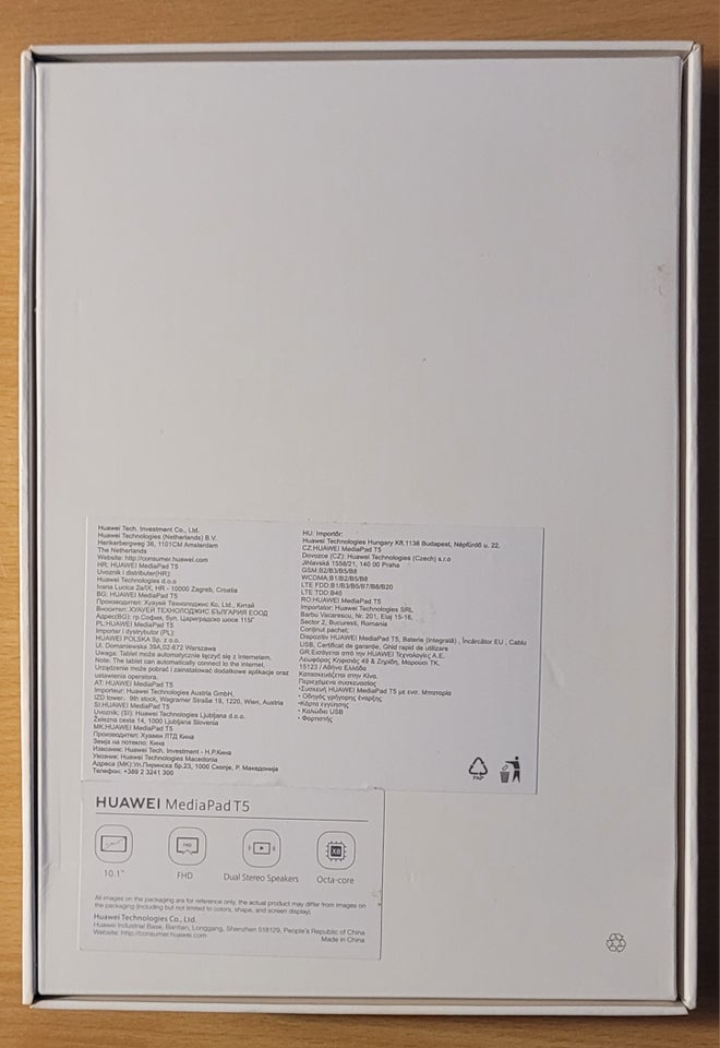 Huawei, T5 MediaPad , 10.1 tommer