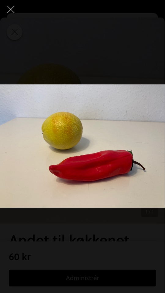 Andet Chili og citron pyntefrugt