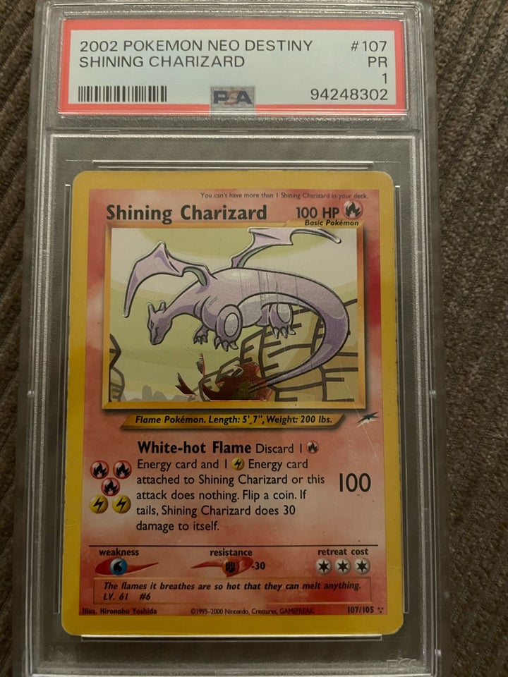 Samlekort, Shining Charizard PSA 1