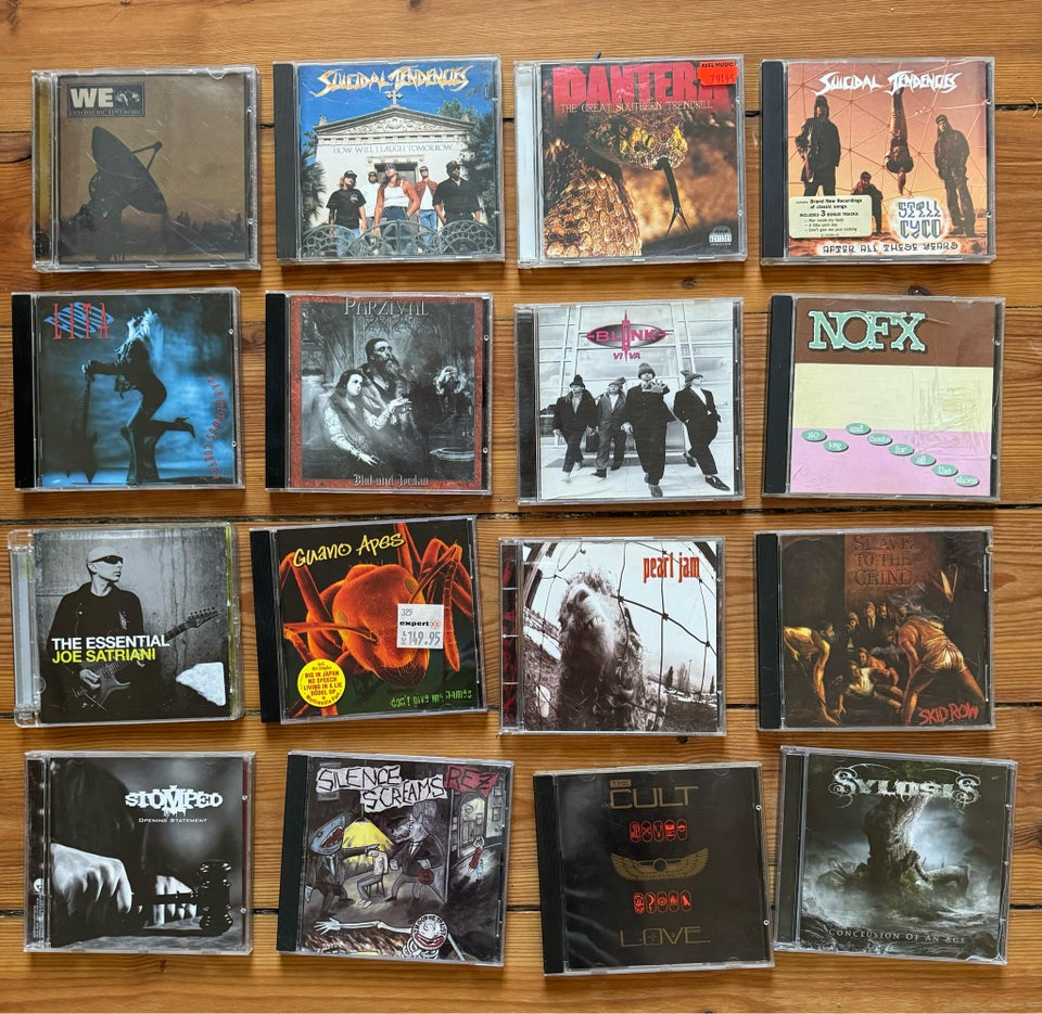 53 cd’er - Dødsmetal, grunge,