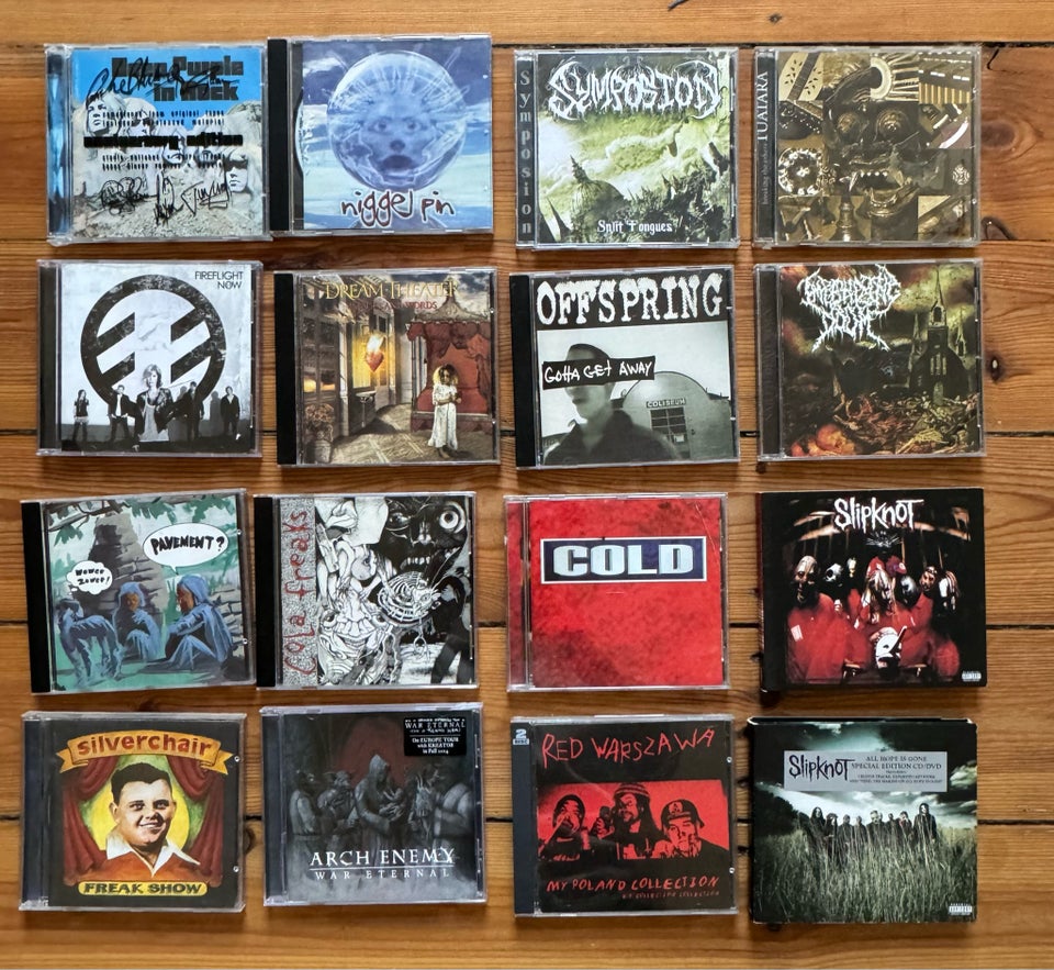 53 cd’er - Dødsmetal, grunge,