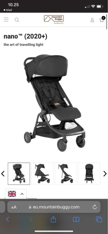 Barnevogn, Mountain Buggy Nano