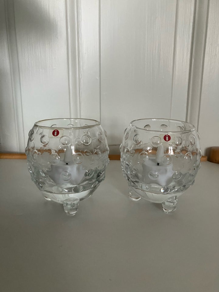 Glas Vase lysestage