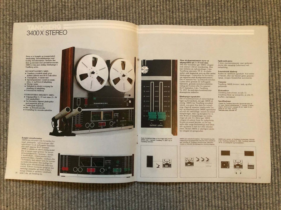 Andet, Tandberg, katalog 1974/75