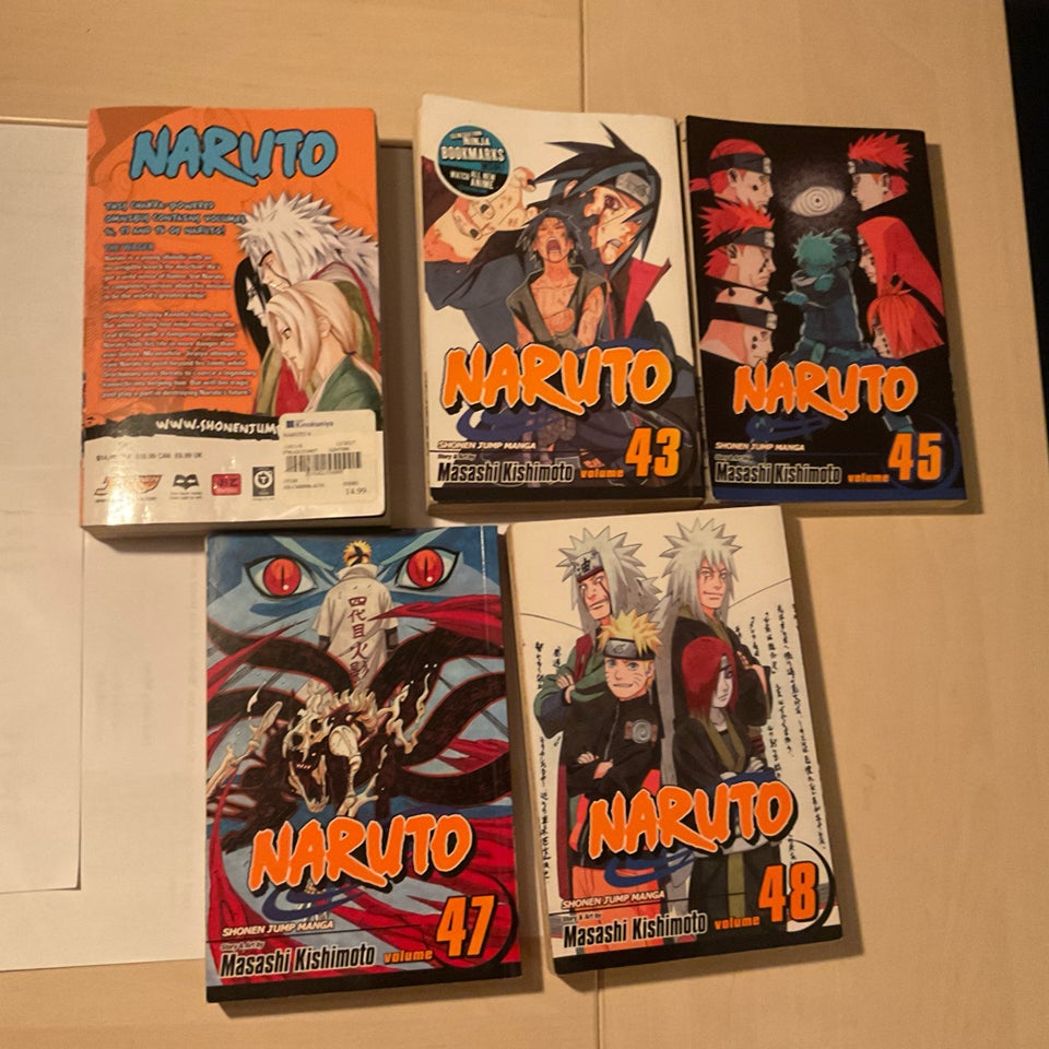 Naruto nr 16,17,18,43,45,47,48 -