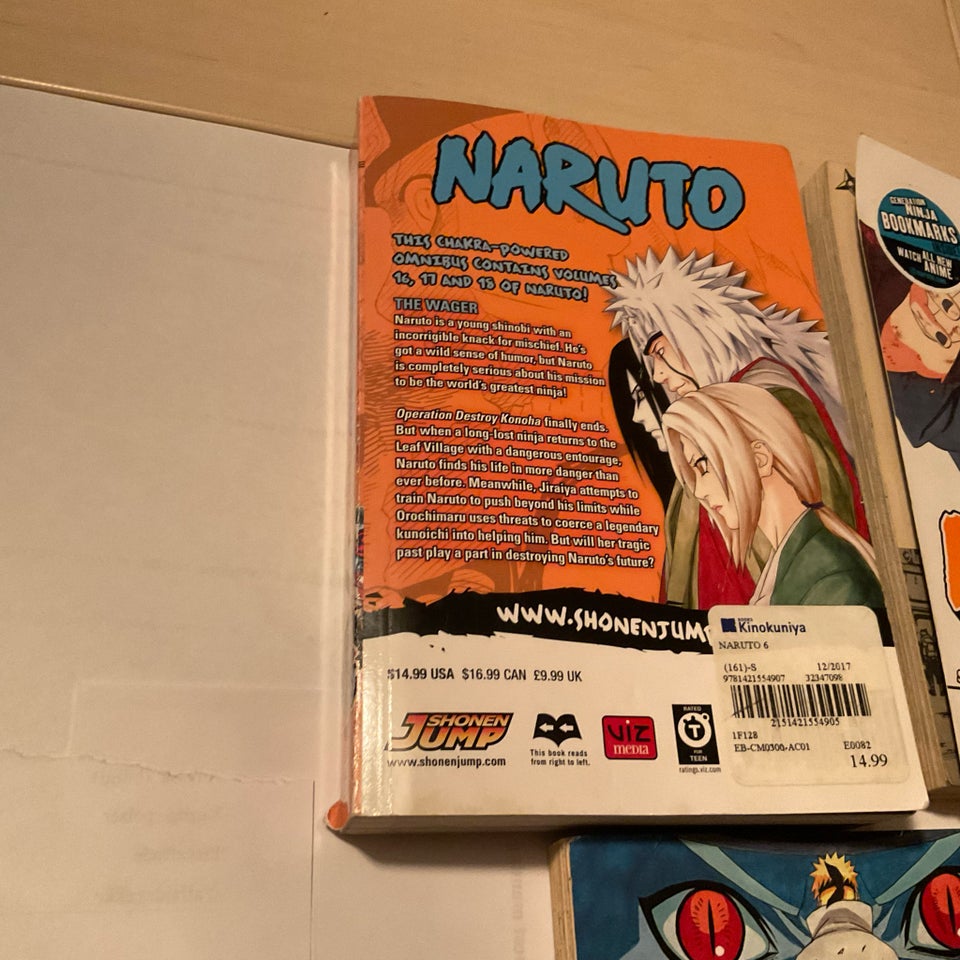 Naruto nr 16,17,18,43,45,47,48 -