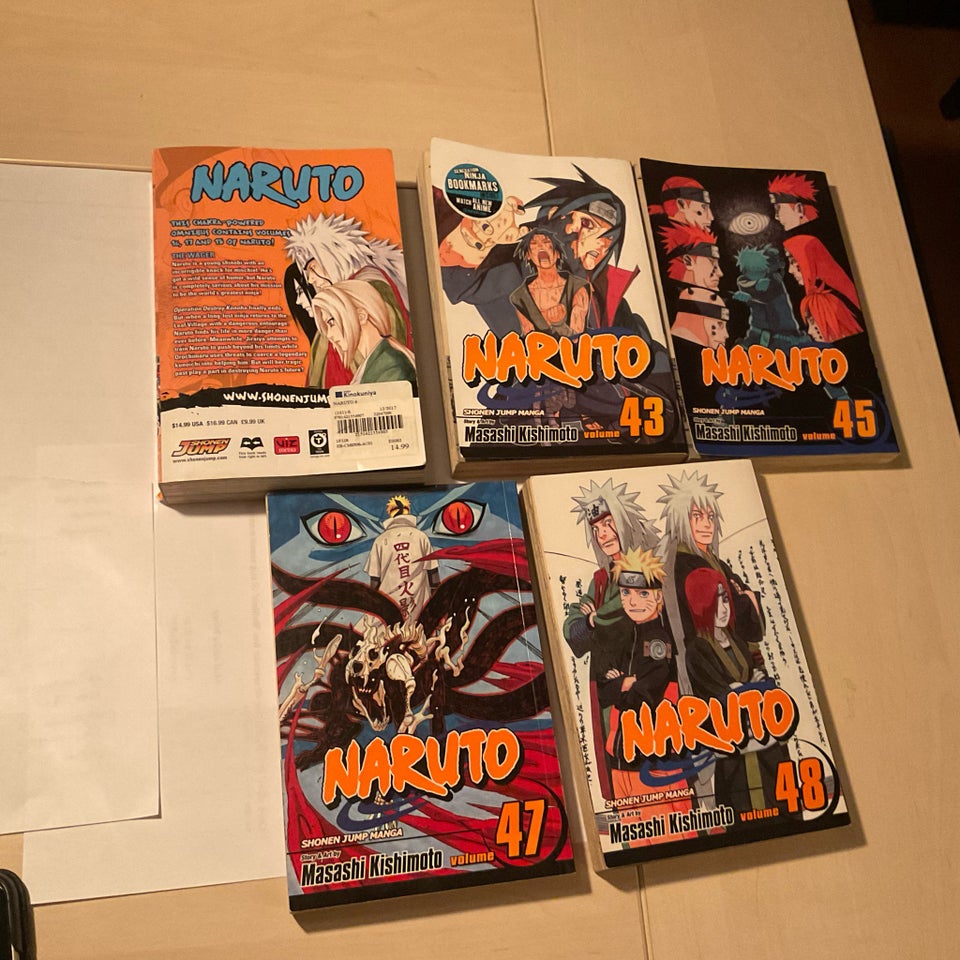 Naruto nr 16,17,18,43,45,47,48 -