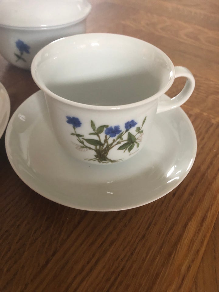 Porcelæn Kaffekop kagetallerken