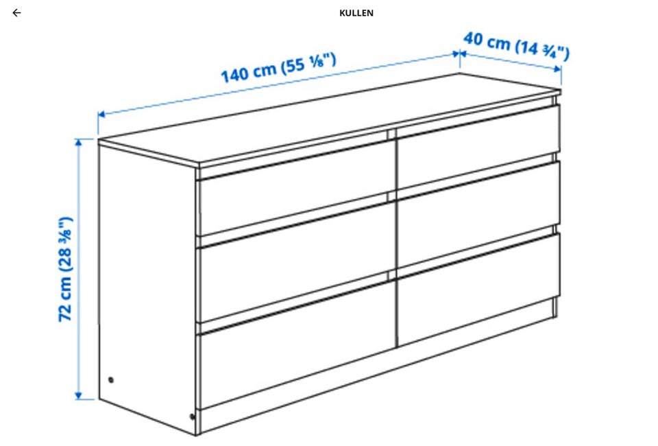 Kommode, b: 140 d: 46 h: 72