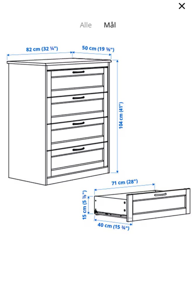 Kommode, Ikea