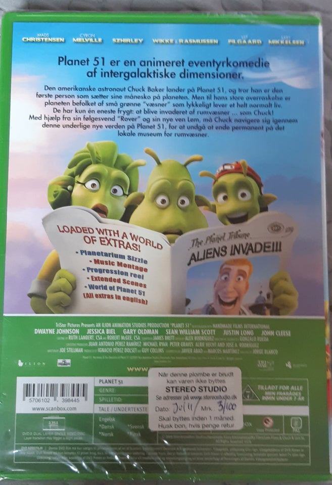 Planet 51, DVD, tegnefilm